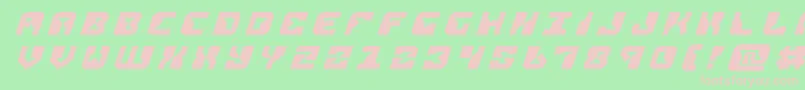 replicanttitleital Font – Pink Fonts on Green Background