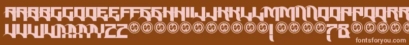 Reposed Font – Pink Fonts on Brown Background