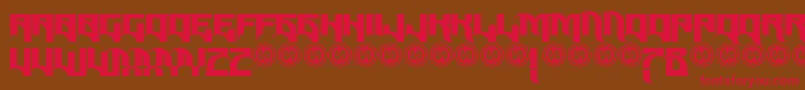 Reposed Font – Red Fonts on Brown Background