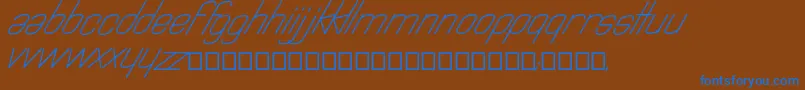 Astralia Font – Blue Fonts on Brown Background