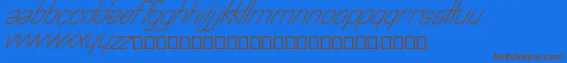 Astralia Font – Brown Fonts on Blue Background