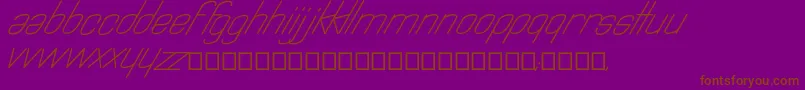Astralia Font – Brown Fonts on Purple Background