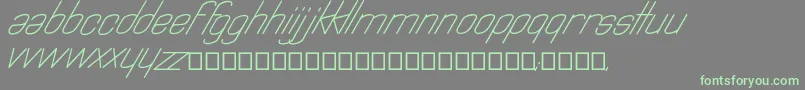 Astralia Font – Green Fonts on Gray Background