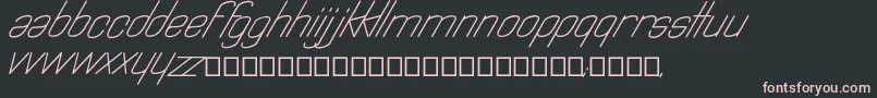 Astralia Font – Pink Fonts on Black Background