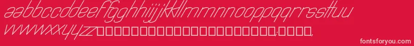 Astralia Font – Pink Fonts on Red Background