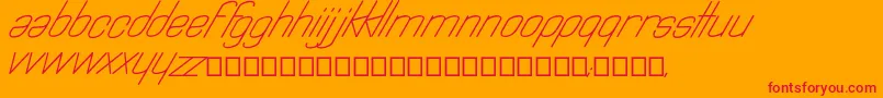 Astralia Font – Red Fonts on Orange Background