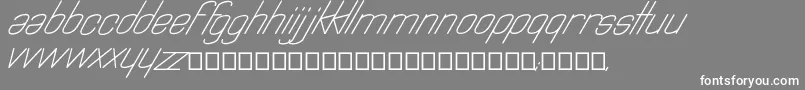 Astralia Font – White Fonts on Gray Background