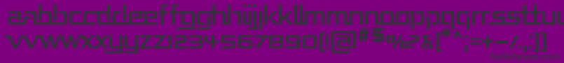 REPUB   -fontti – mustat fontit violetilla taustalla