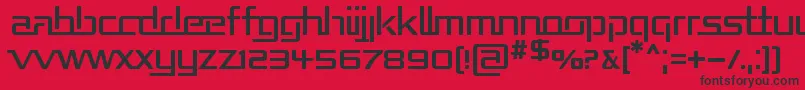 フォントREPUB    – 赤い背景に黒い文字