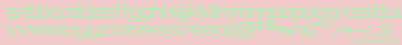 REPUB    Font – Green Fonts on Pink Background