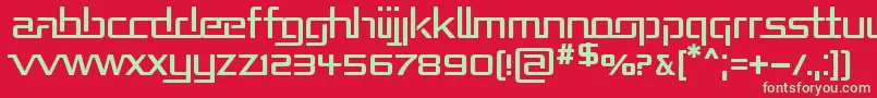 REPUB    Font – Green Fonts on Red Background