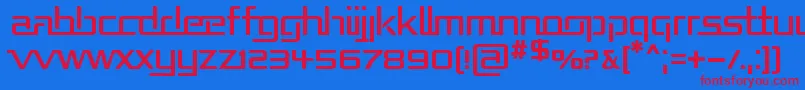 REPUB    Font – Red Fonts on Blue Background