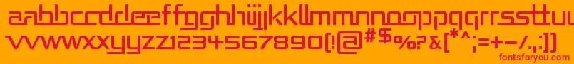REPUB    Font – Red Fonts on Orange Background