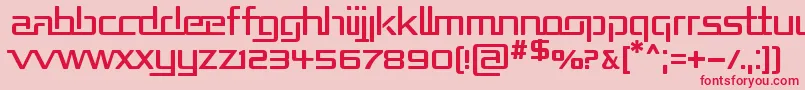 REPUB    Font – Red Fonts on Pink Background