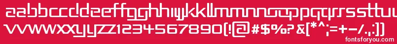 REPUB2   Font – White Fonts on Red Background
