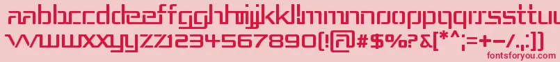REPUB3   Font – Red Fonts on Pink Background