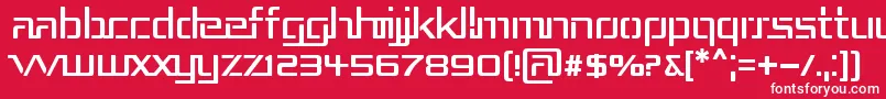 REPUB3   Font – White Fonts on Red Background