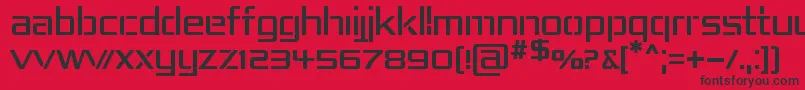 REPUB4   Font – Black Fonts on Red Background