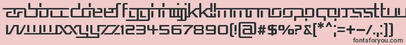 REPUB5   Font – Black Fonts on Pink Background