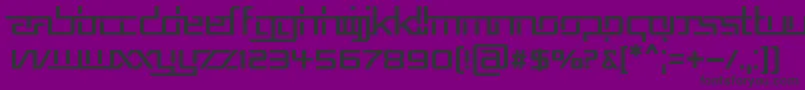 フォントREPUB5   – 紫の背景に黒い文字