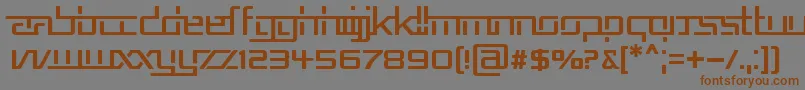 REPUB5   Font – Brown Fonts on Gray Background
