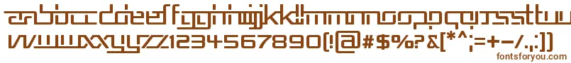 REPUB5  -fontti – ruskeat fontit valkoisella taustalla