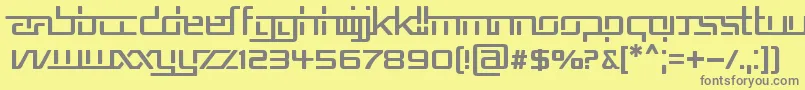 REPUB5   Font – Gray Fonts on Yellow Background