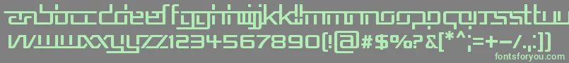 REPUB5   Font – Green Fonts on Gray Background