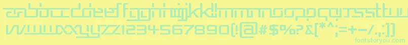 REPUB5   Font – Green Fonts on Yellow Background