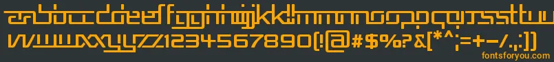 REPUB5   Font – Orange Fonts on Black Background