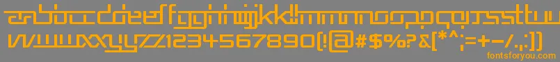 REPUB5   Font – Orange Fonts on Gray Background