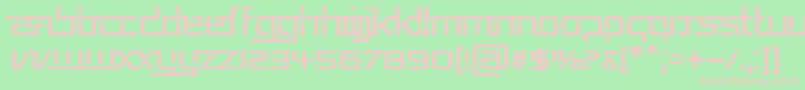 REPUB5   Font – Pink Fonts on Green Background