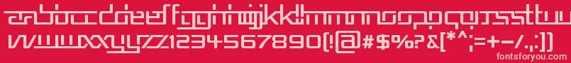 REPUB5   Font – Pink Fonts on Red Background