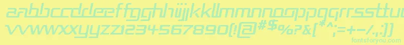 REPUBI   Font – Green Fonts on Yellow Background