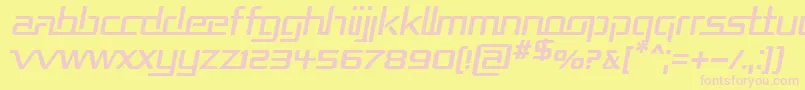 REPUBI   Font – Pink Fonts on Yellow Background