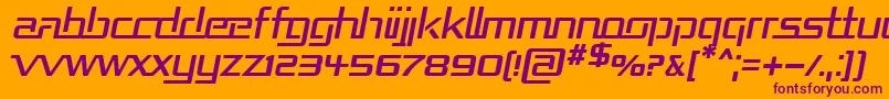 REPUBI   Font – Purple Fonts on Orange Background