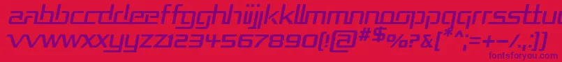 REPUBI   Font – Purple Fonts on Red Background