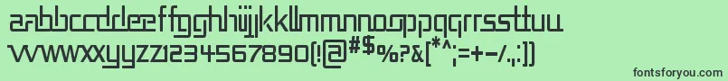 REPUCN   Font – Black Fonts on Green Background