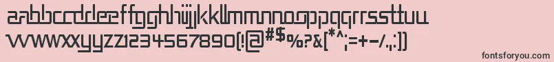 REPUCN   Font – Black Fonts on Pink Background