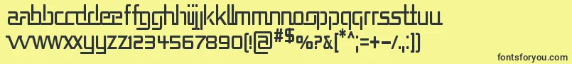 REPUCN   Font – Black Fonts on Yellow Background