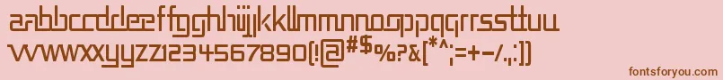 REPUCN   Font – Brown Fonts on Pink Background