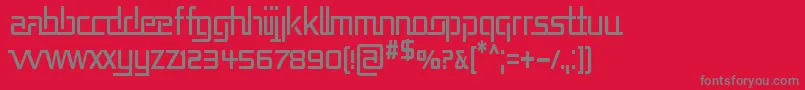 REPUCN   Font – Gray Fonts on Red Background