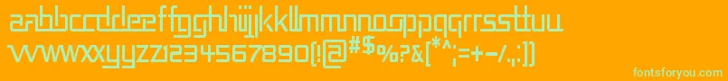 REPUCN   Font – Green Fonts on Orange Background