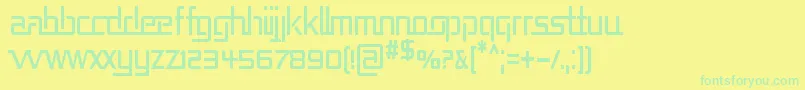 REPUCN   Font – Green Fonts on Yellow Background