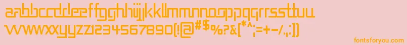 REPUCN   Font – Orange Fonts on Pink Background