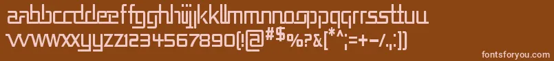 REPUCN   Font – Pink Fonts on Brown Background
