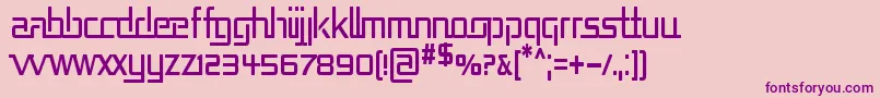 REPUCN   Font – Purple Fonts on Pink Background
