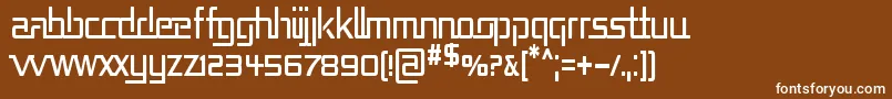 REPUCN   Font – White Fonts on Brown Background