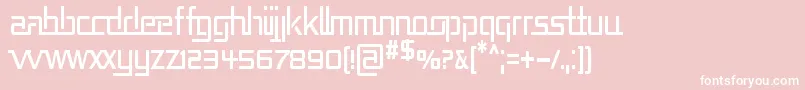 REPUCN   Font – White Fonts on Pink Background
