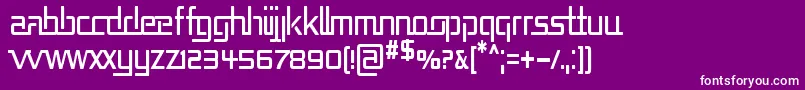 REPUCN   Font – White Fonts on Purple Background